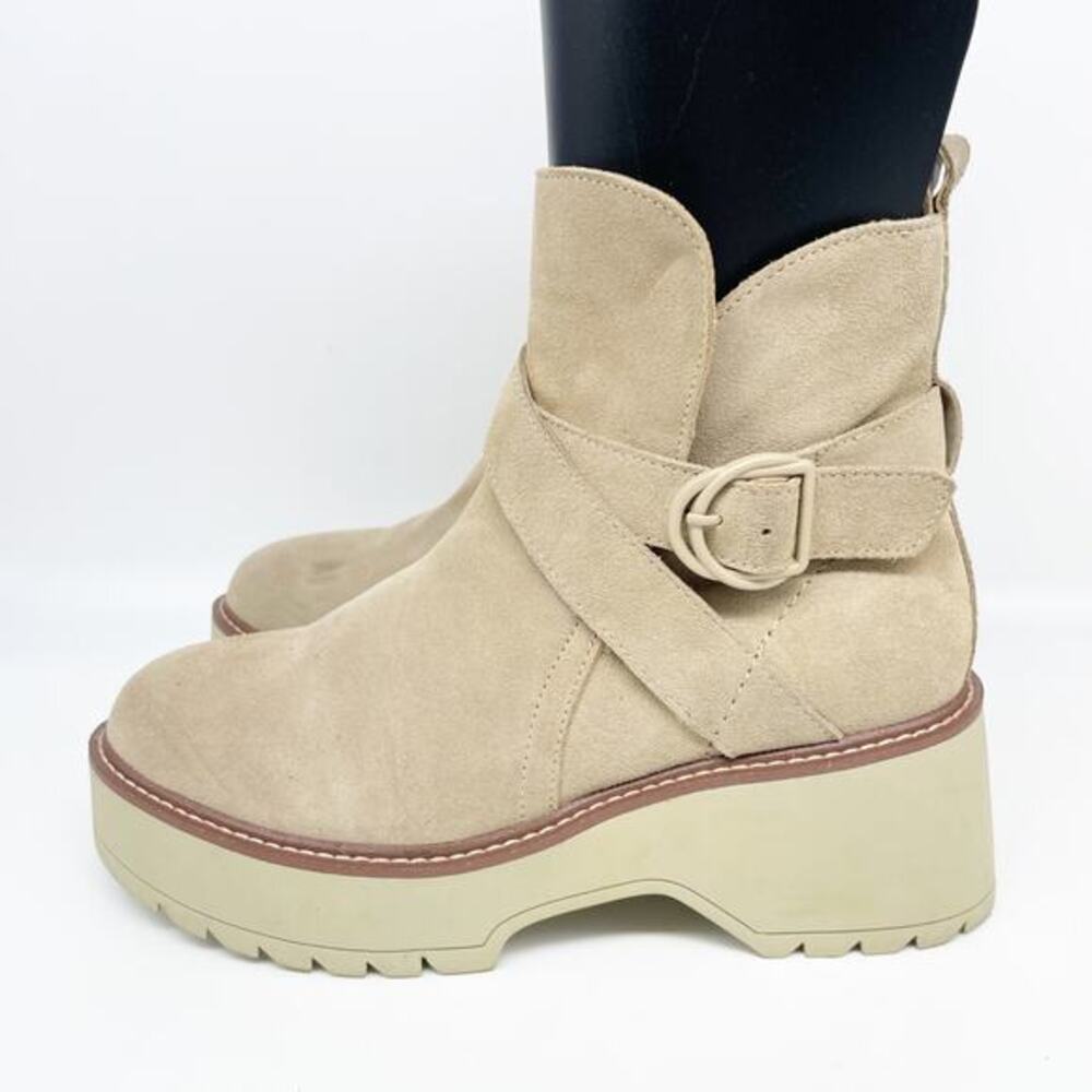 Blondo Women's Giovanni Fashion Boot Sand Suede Size 8.5M - Picture 5 of 15